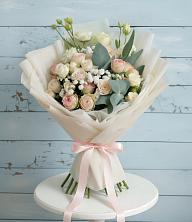 Букет цветов из:  Розы и Лизиантусы в Меленках