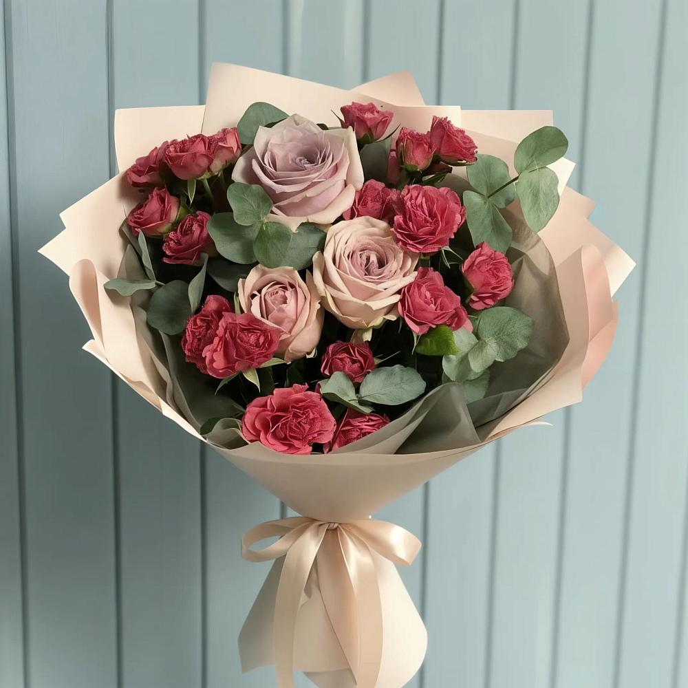 Букет цветов из: Гвоздики и Розы в Меленках