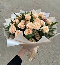 Букет Кремовые розы Латте в Меленках