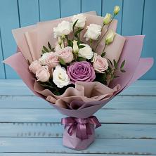 Букет цветов из:  Розы и Лизиантусы в Меленках