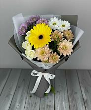 Букет цветов из:  Розы, Герберы и Хризантемы в Меленках