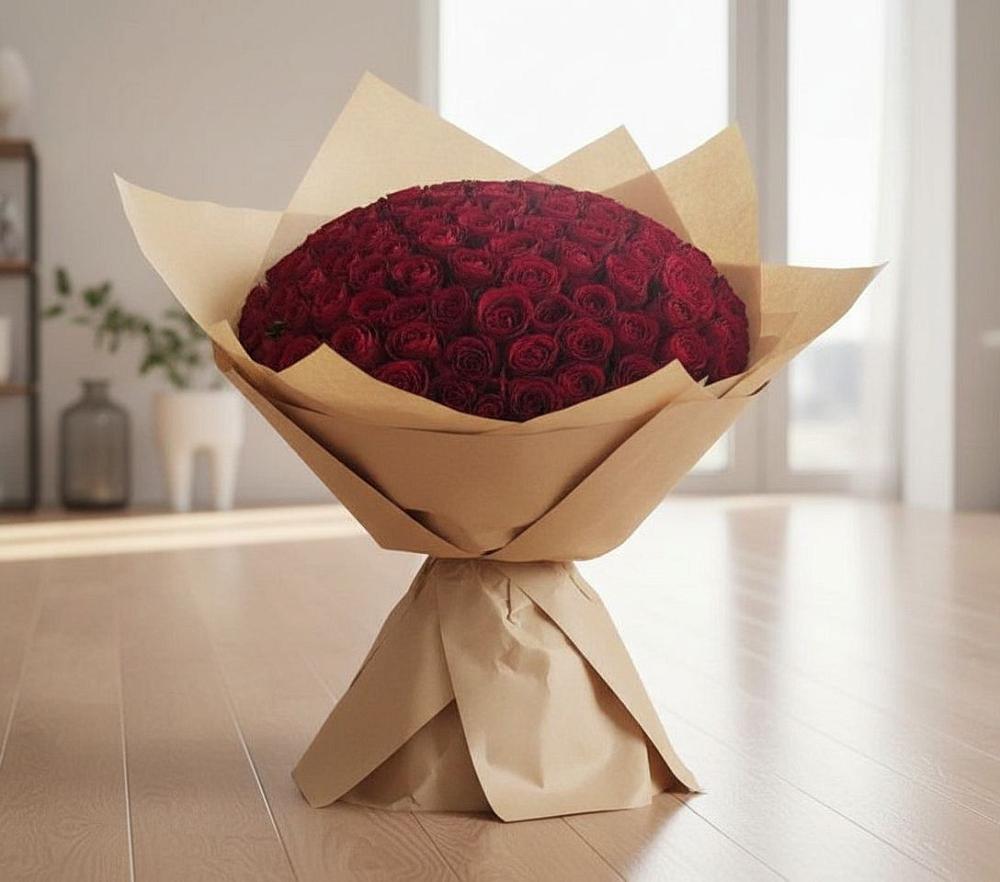 Букет 101 Красная роза в Меленках