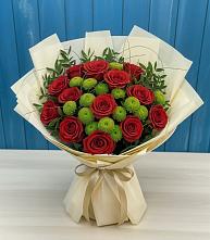 Букет цветов из:  Розы и Хризантемы #REPLACE_PRED# Меленках