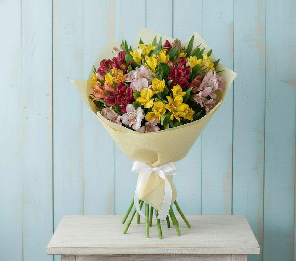 Букет цветов из: Альстромерии в Меленках