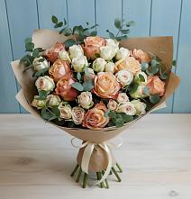 Букет цветов из:  Альстромерии и Розы #REPLACE_PRED# Меленках
